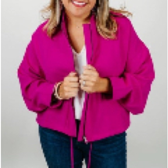Hot Pink Jacket - NWT - White Birch - Picture 1 of 4